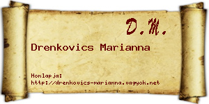Drenkovics Marianna névjegykártya